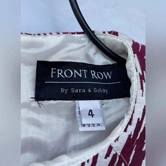 FRONT ROW by Sara and Goldy trapeze hem graphic dress 4 - Picture 2 of 8